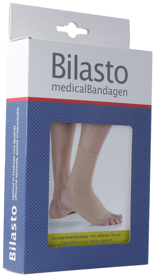 BILASTO Fussgelenkbandage XL Ferse offen beige