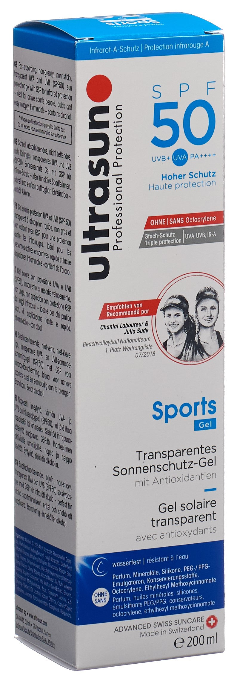 ULTRASUN Sports Gel SPF 50