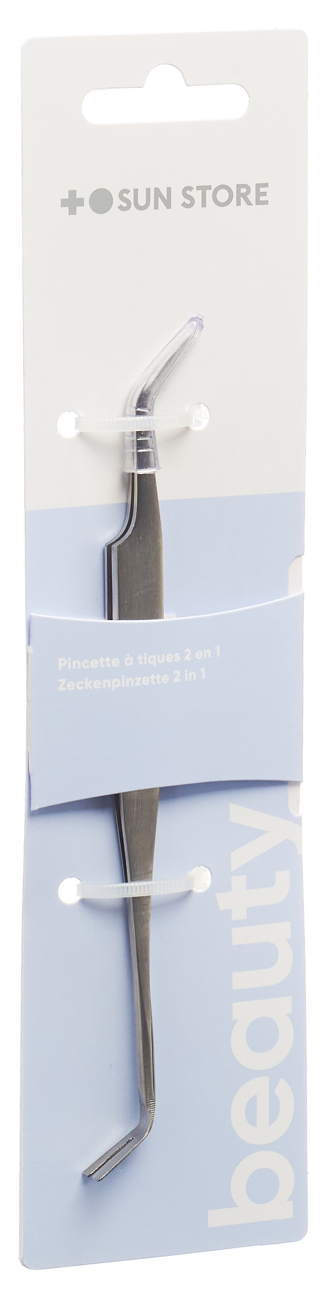SUN STORE Beauty Zeckenpinzette Inox 2in1
