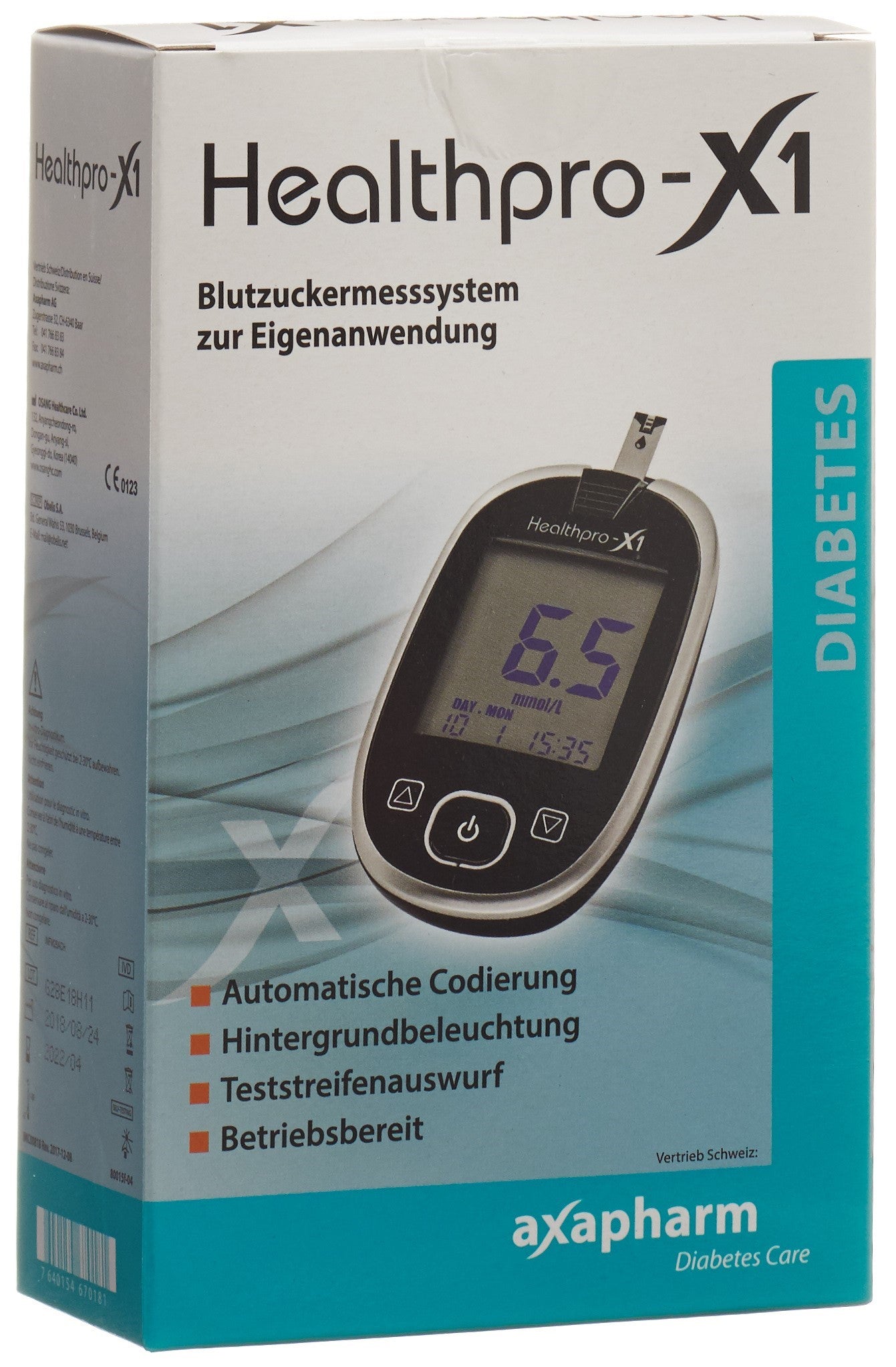 HEALTHPRO-X1 Blutzuckermessgerät
