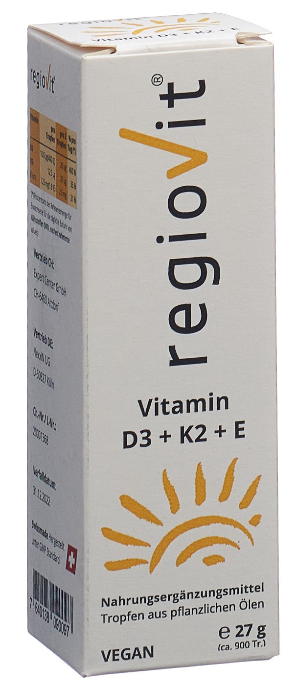 REGIOVIT Vitamin D3 + K2 + E Tropfen