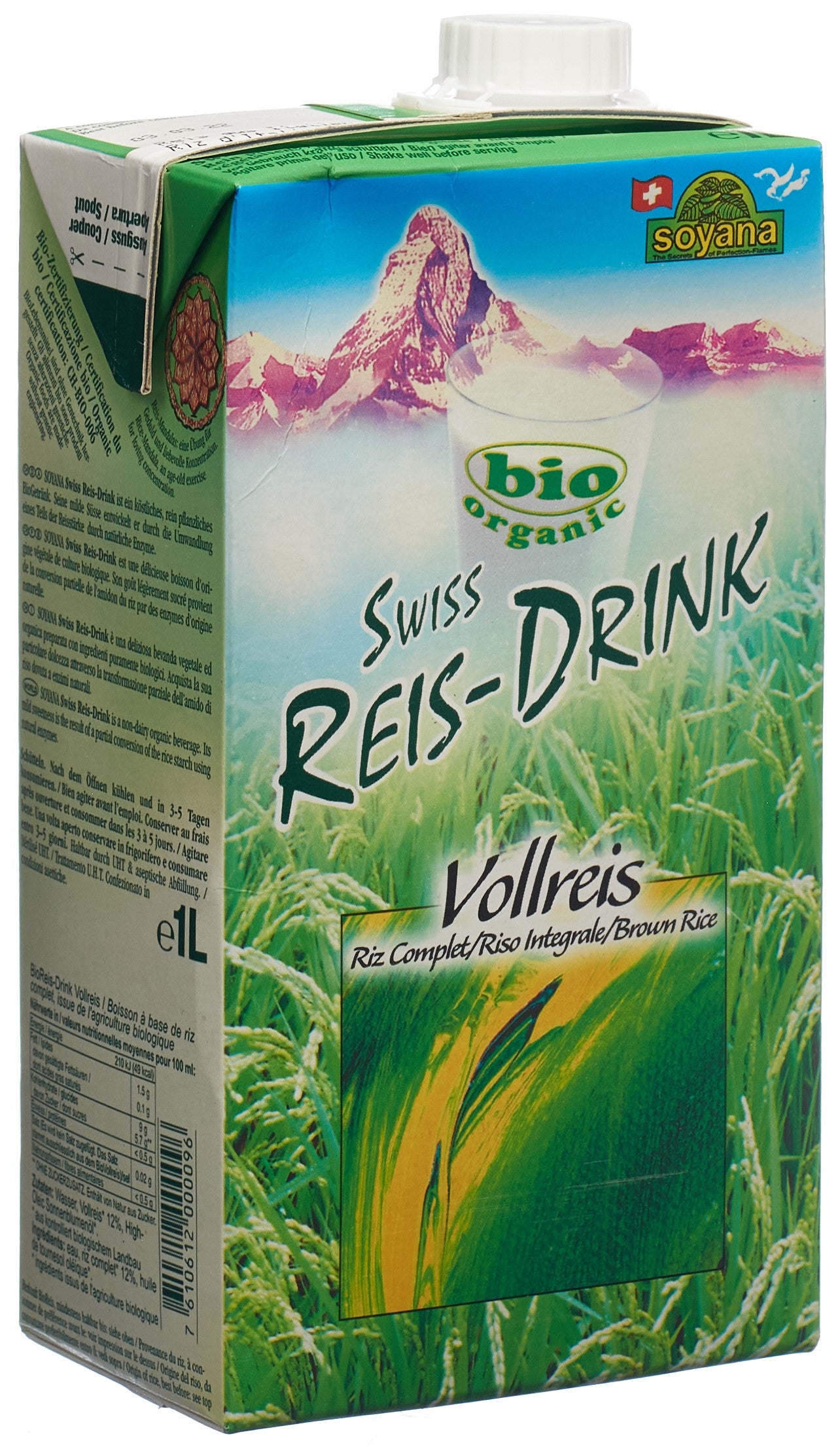 SOYANA SWISS Ricedrink Vollreis Bio