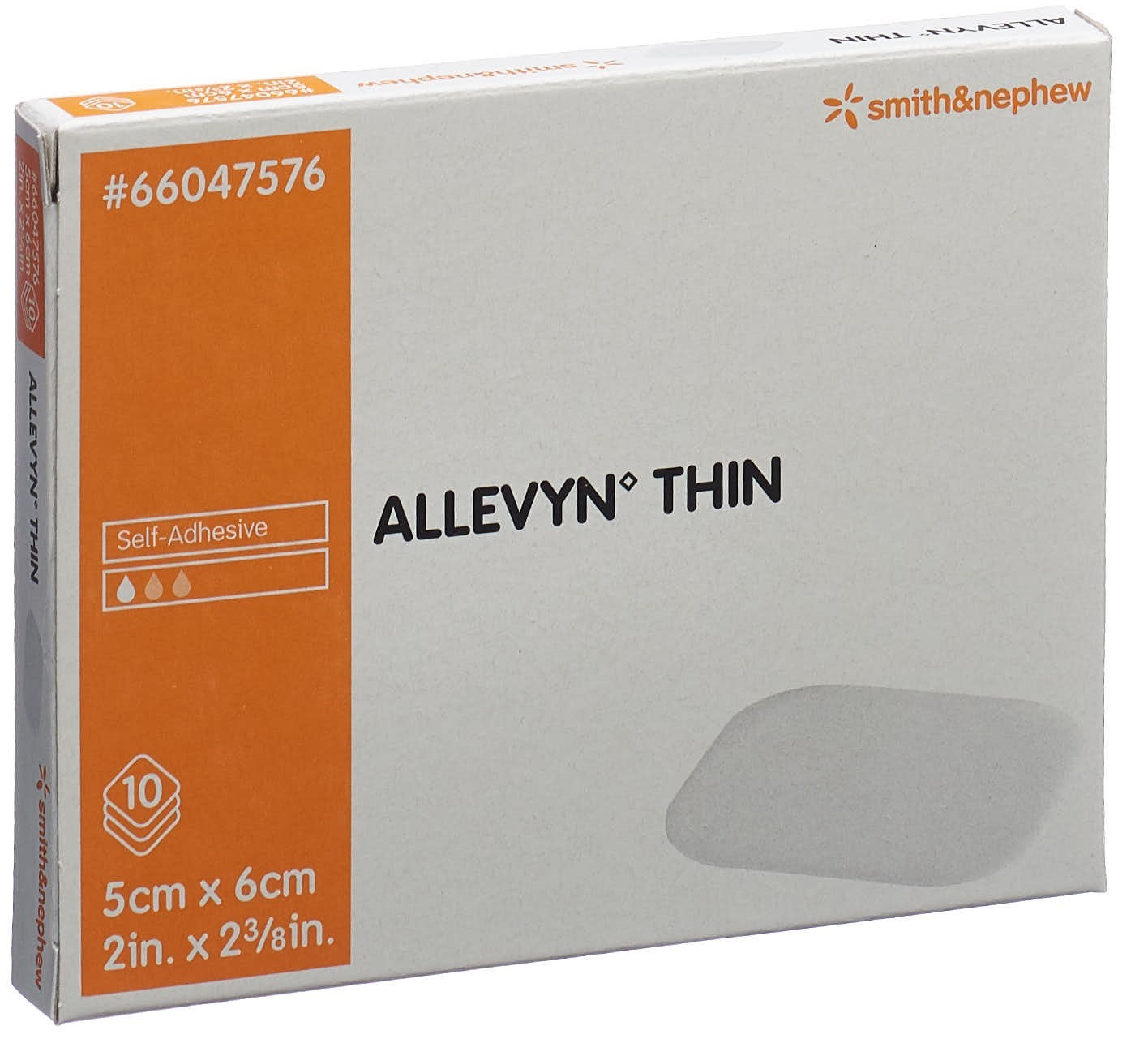 ALLEVYN THIN Wundverband 5x6cm