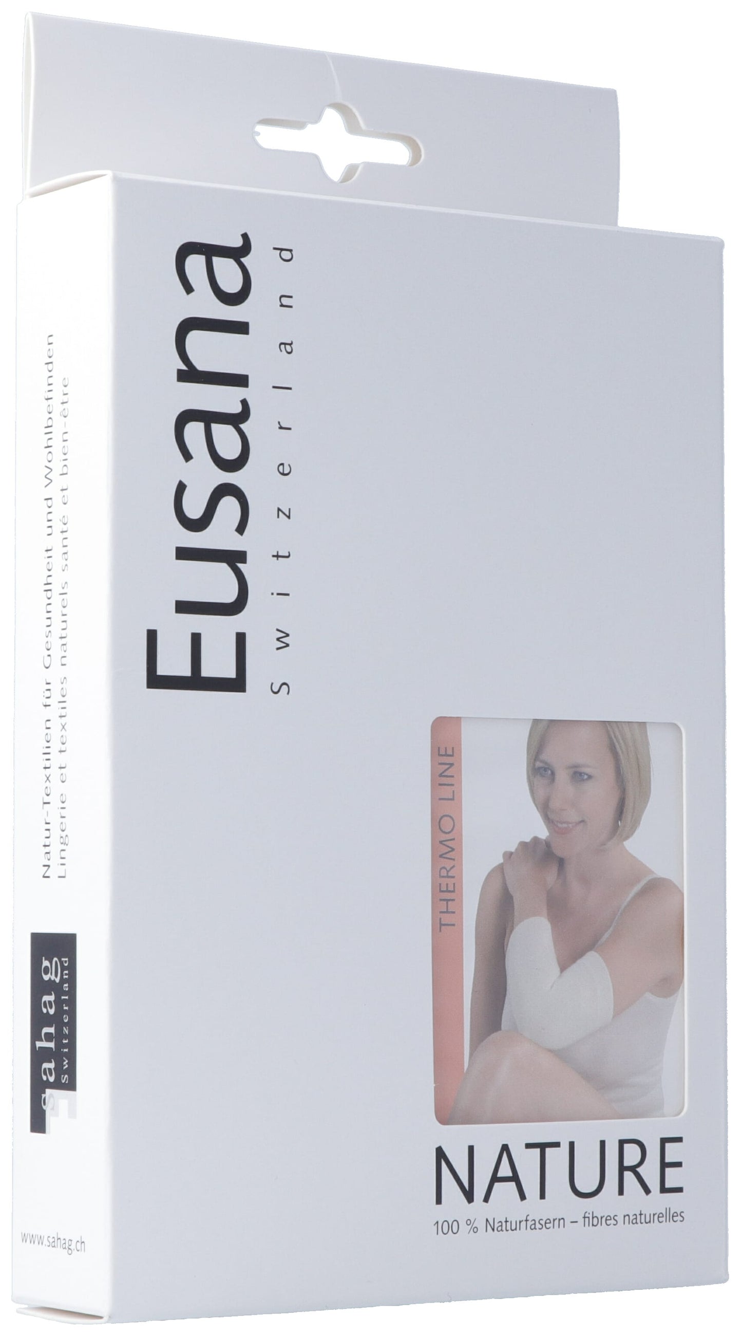 EUSANA Kniewärmer doppelt gestrickt L ivoire