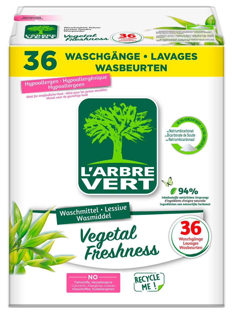 L'ARBRE VERT Waschmittel Pulv Vegetal Fresh