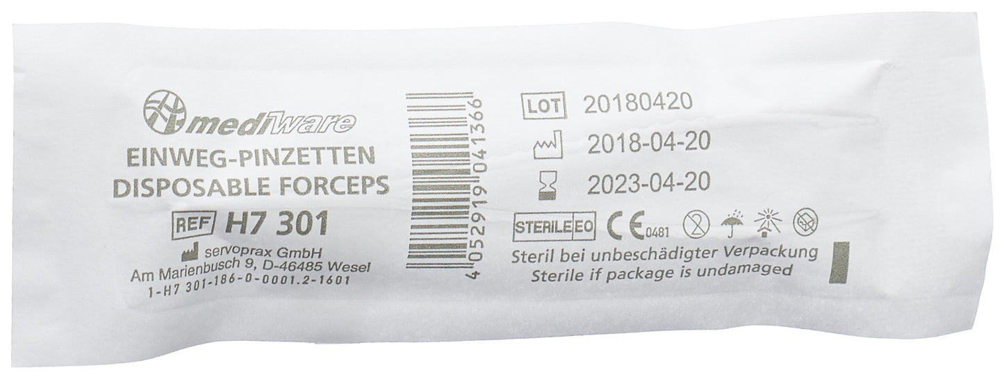 SERVOPRAX Einmalpinzette 12.5cm ana st tran