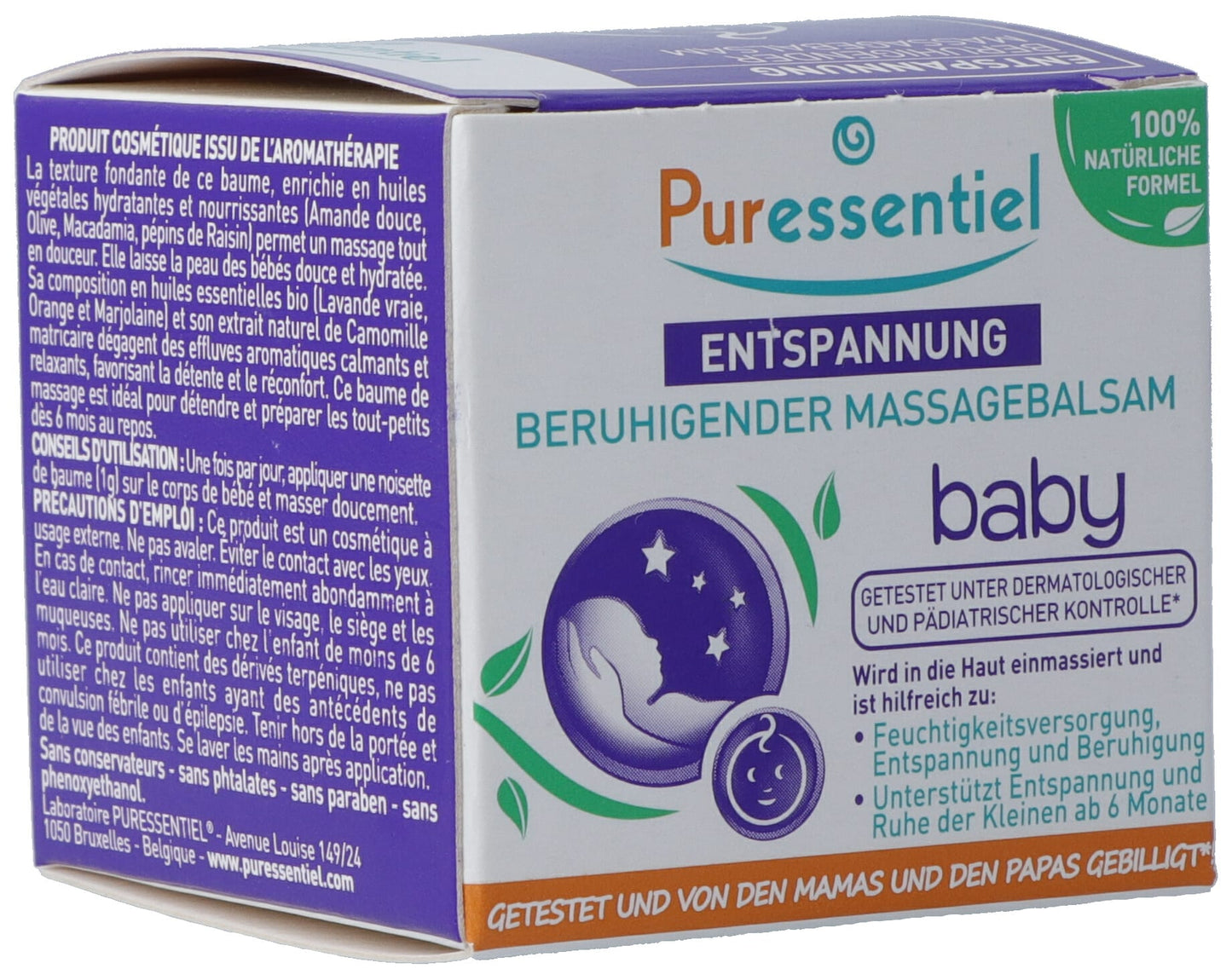 PURESSENTIEL Beruh Massagebals Baby 3 äth Öl