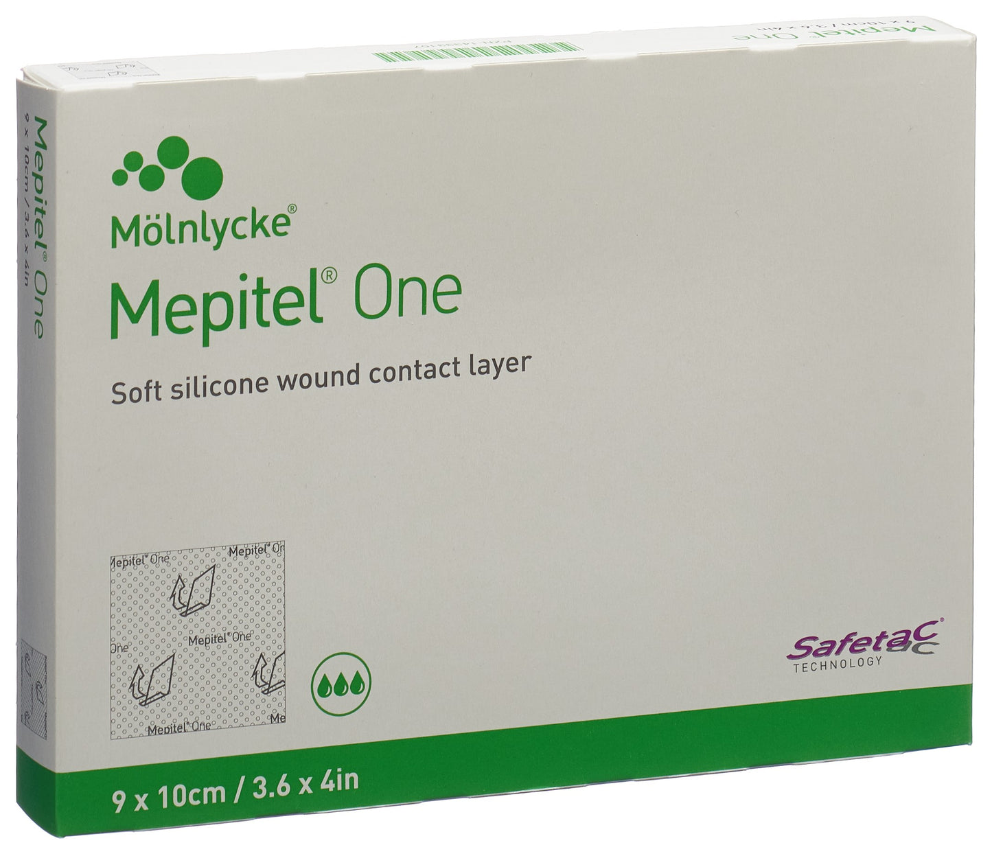 MEPITEL One Wundverband 9x10cm (skin tears)