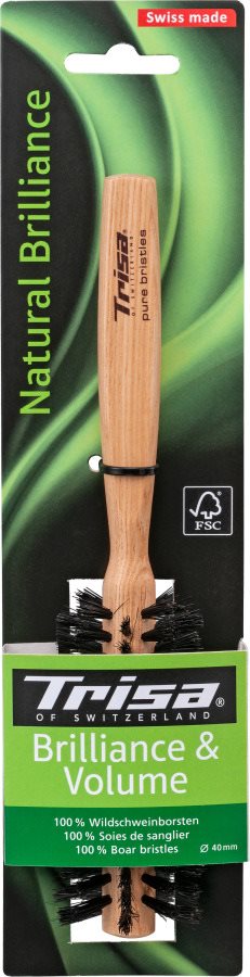 TRISA Natural Brilliance Haarbürste rund