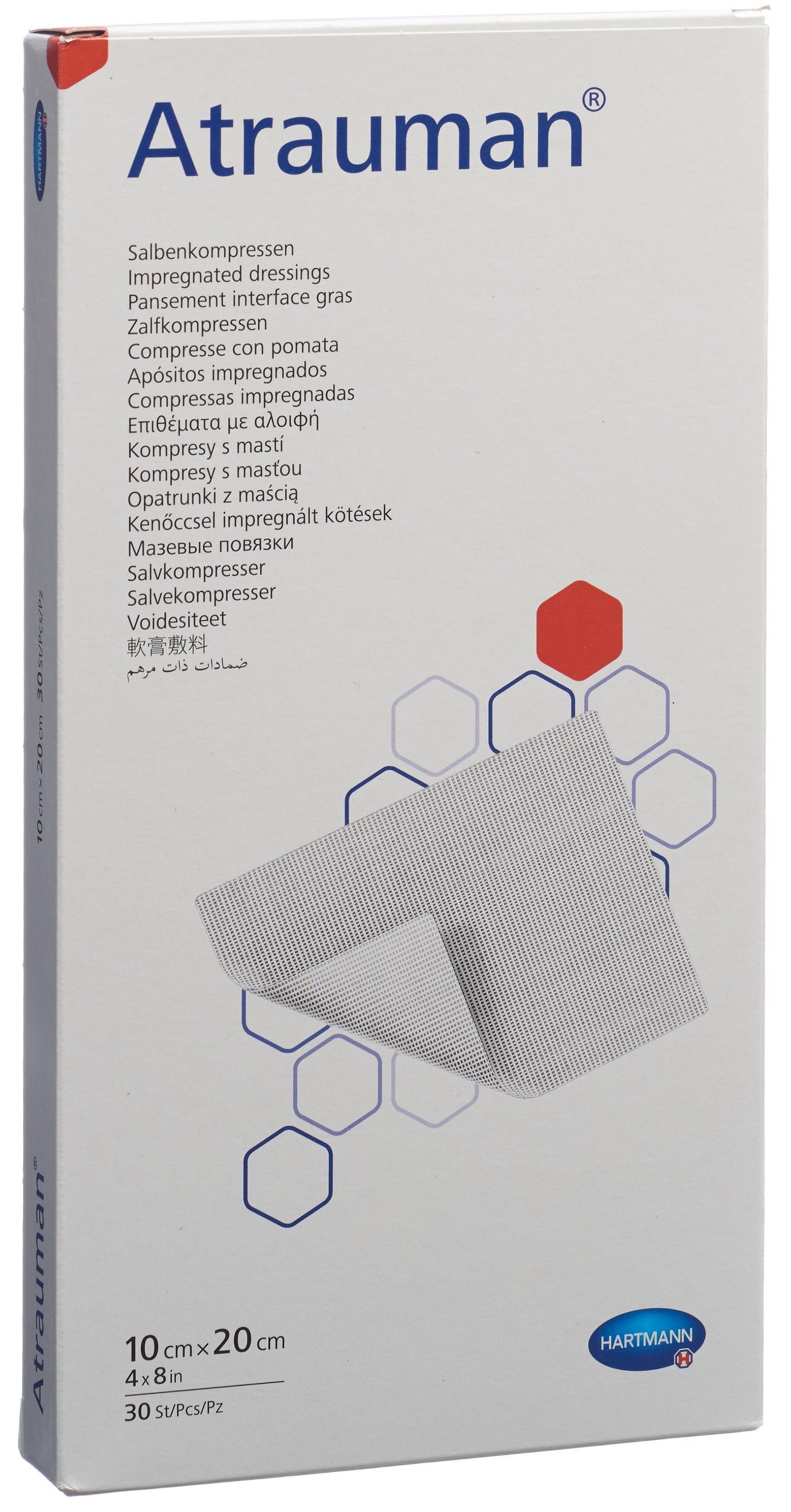 ATRAUMAN Salbenkompressen 10x20cm steril