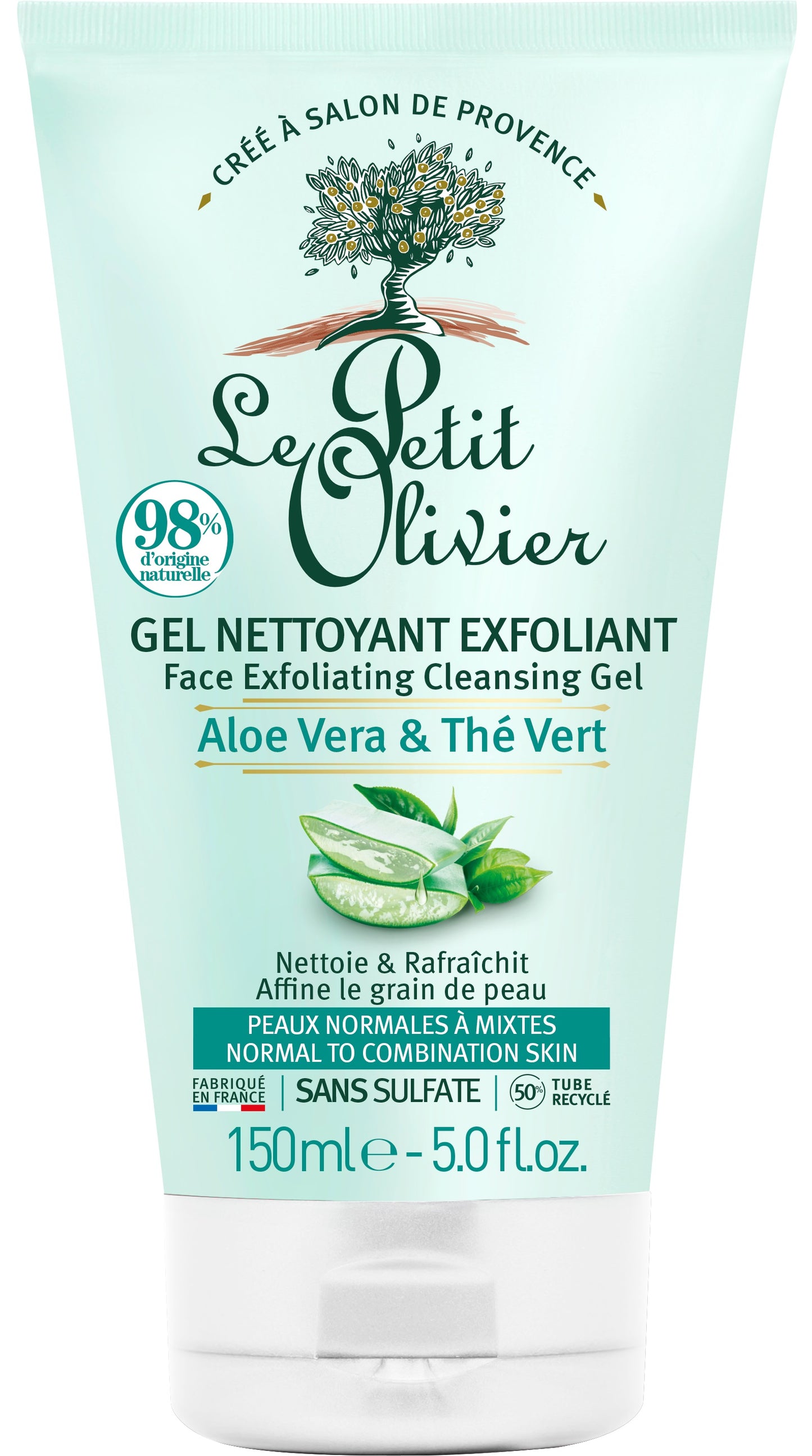 LE PETIT OLIVIER Waschpeeling Aloe&Grünt