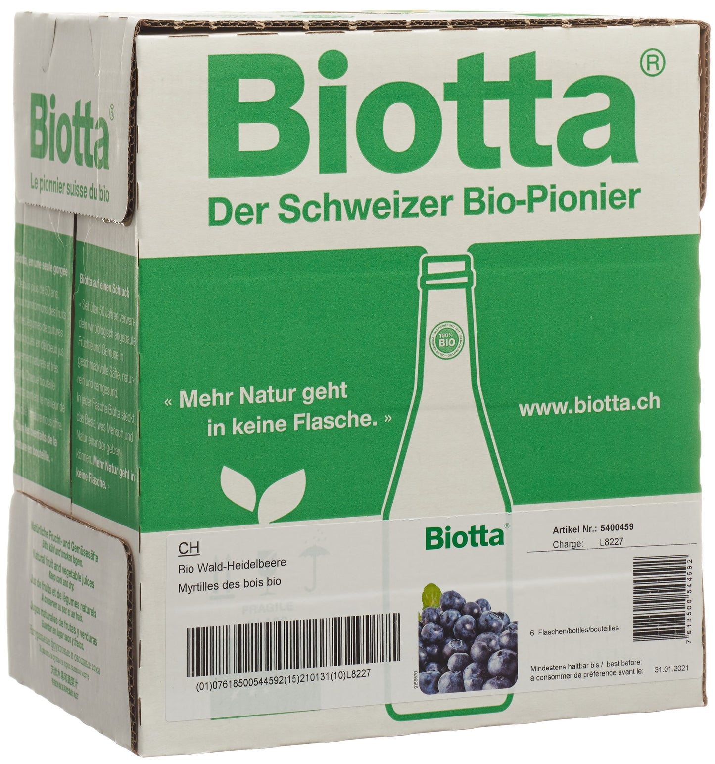 BIOTTA Waldheidelbeere Bio