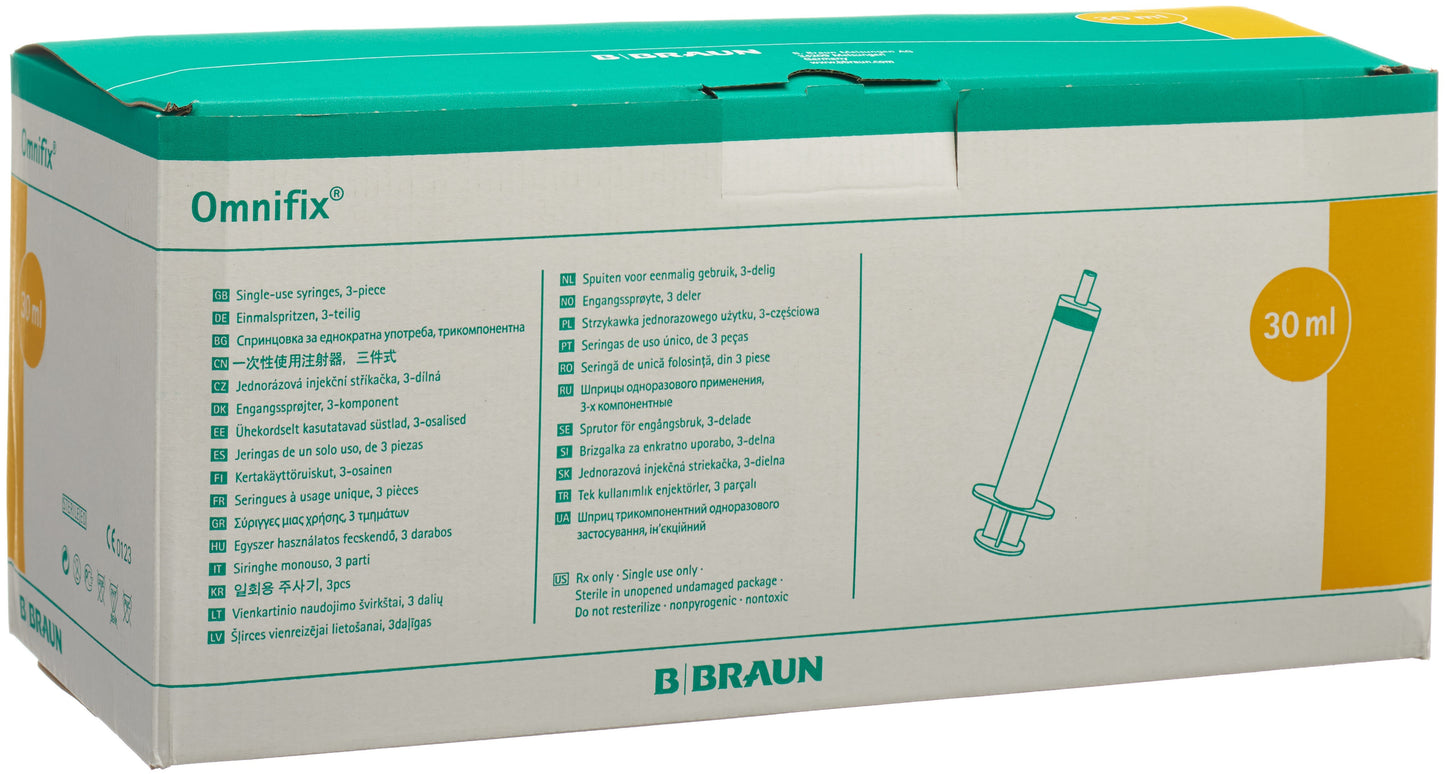 OMNIFIX Spritze 30ml Luer Lock latexfrei