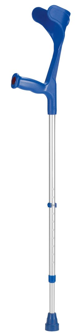 OSSENBERG Krücke alu/blau Hartgriff 140kg