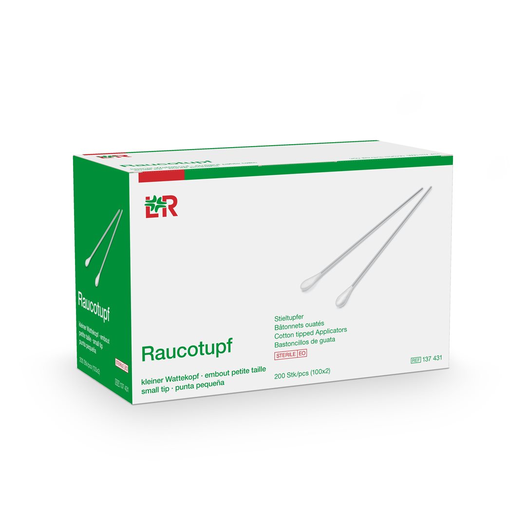RAUCOTUPF Wattestäbch Holz 15cm kl st