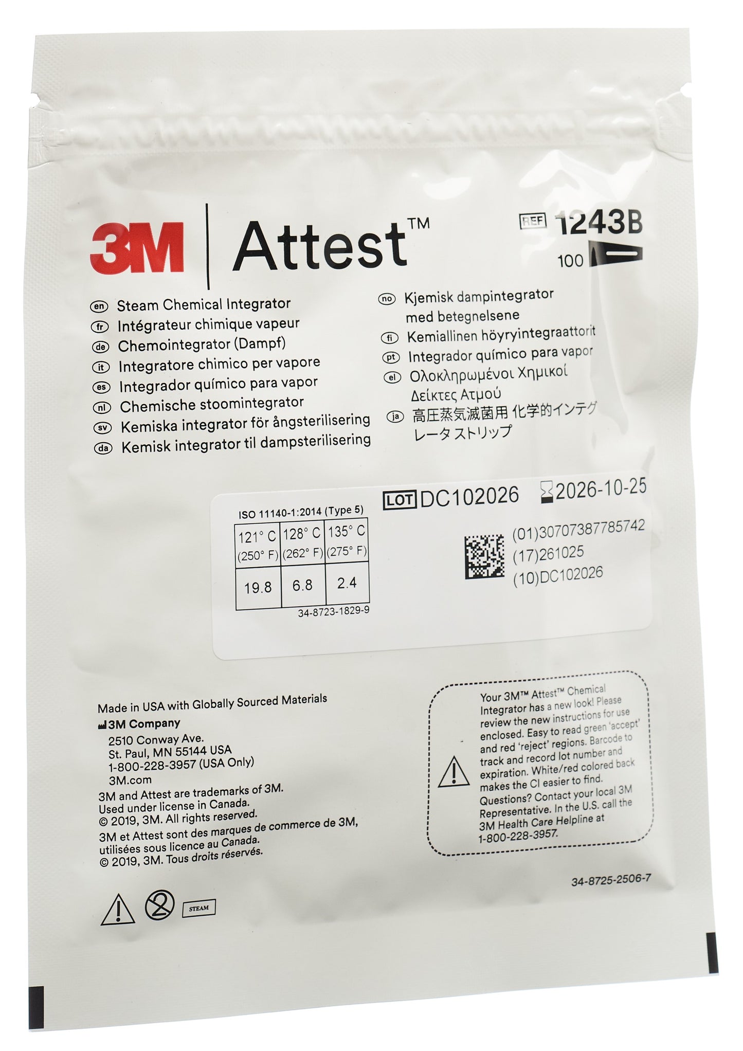3M COMPLY SteriGage int Indikat Dampf (n)