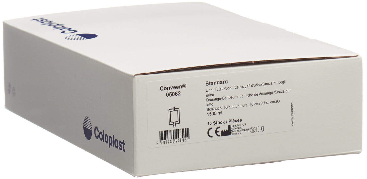 CONVEEN Nachtbeutel 1500ml 90cm RV n st