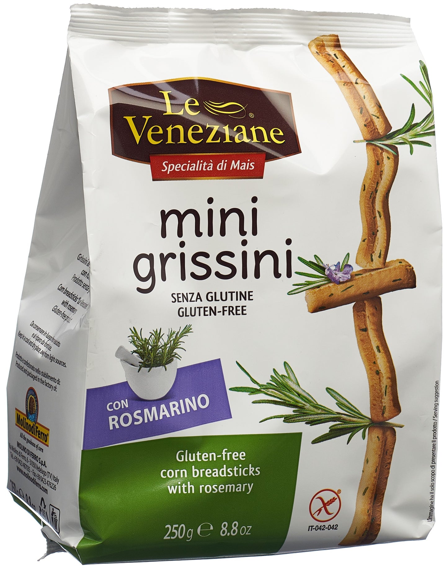LE VENEZIANE Mini grissini Rosmarin glutenf