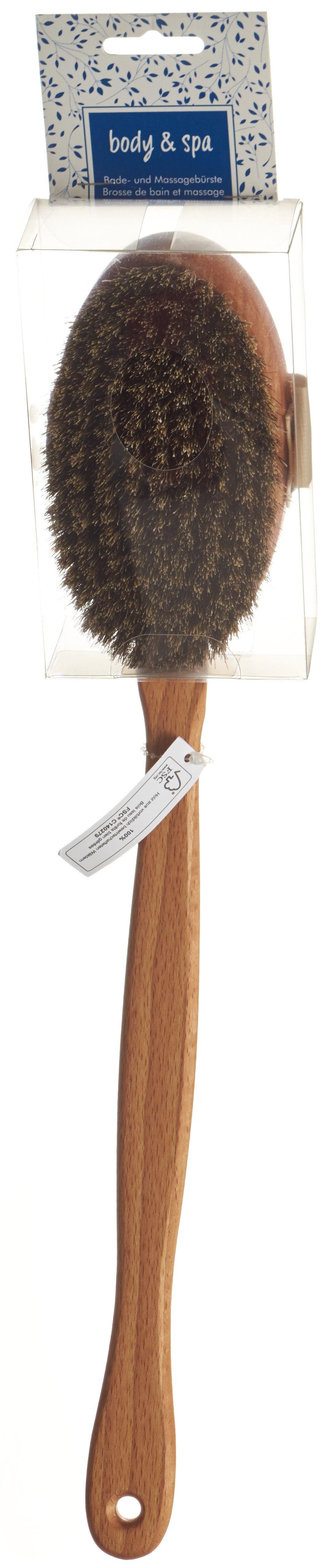 HERBA Bade- Massagebürste Rosshaar/Pflanzenfaser