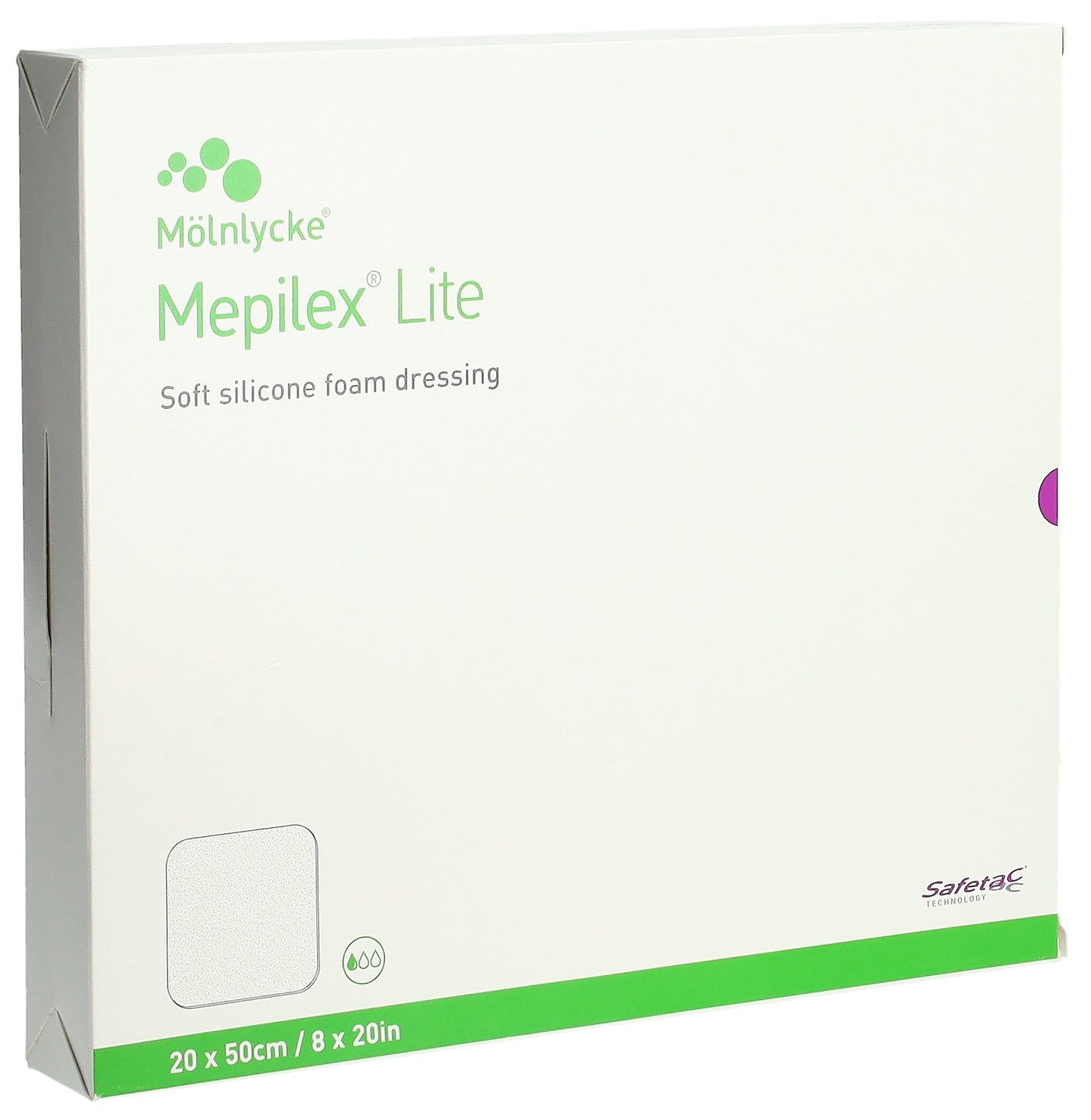 MEPILEX Lite Absorptionsverb 20x50cm Silik