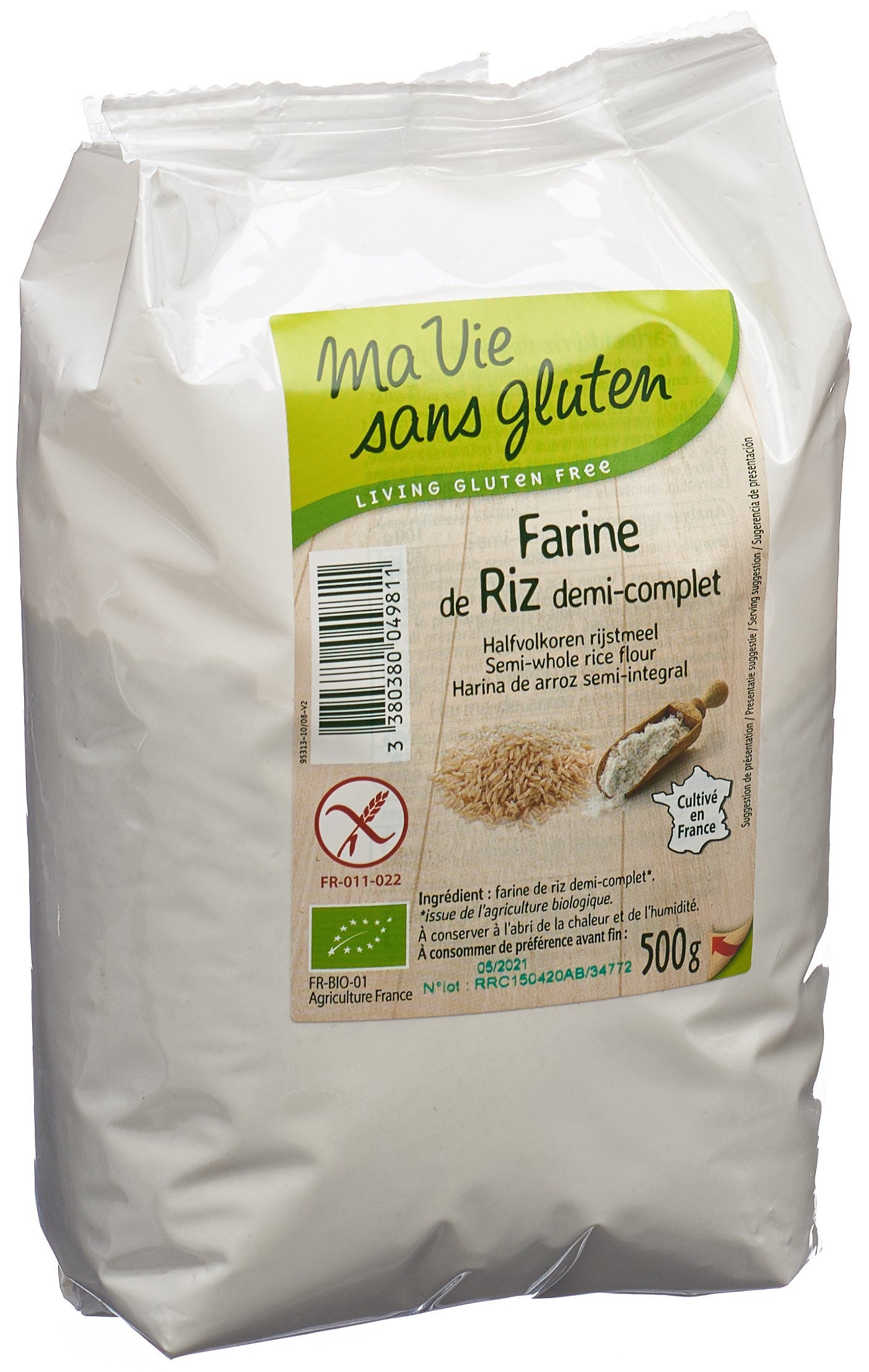 MA VIE S GLUT Mehl Reis Halbvollkorn