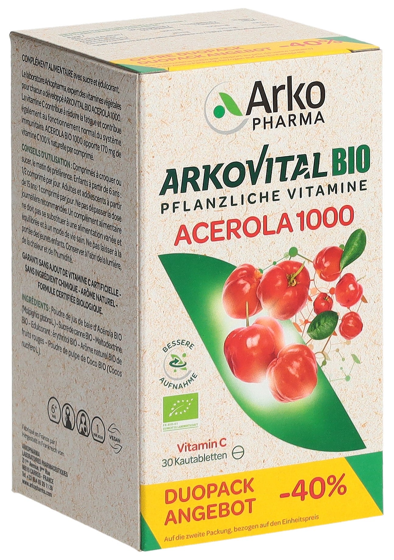 ARKOVITAL Acero Arko Tabl 1000 mg Bio D