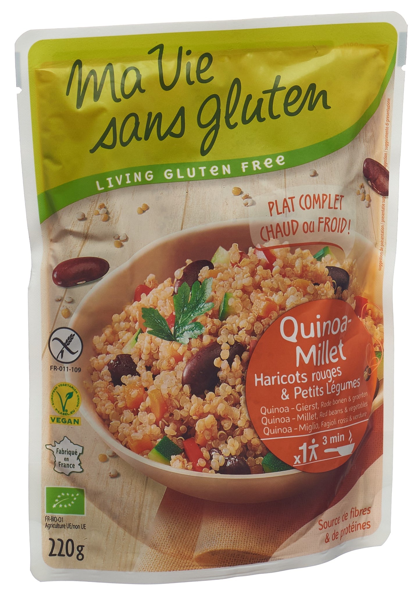 MA VIE S GLUT Fertiggericht Quinoa Hirse