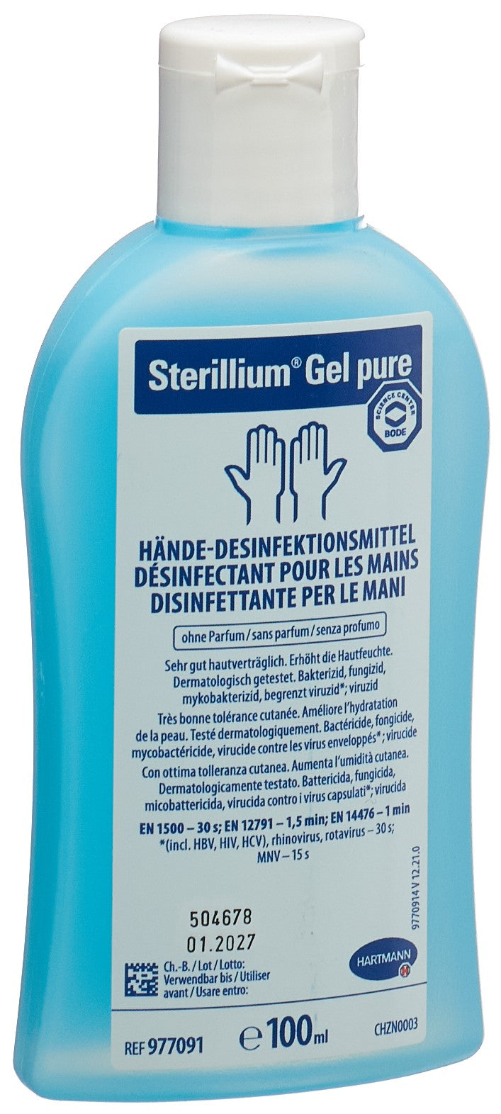 STERILLIUM GEL PURE Händedesinfektion
