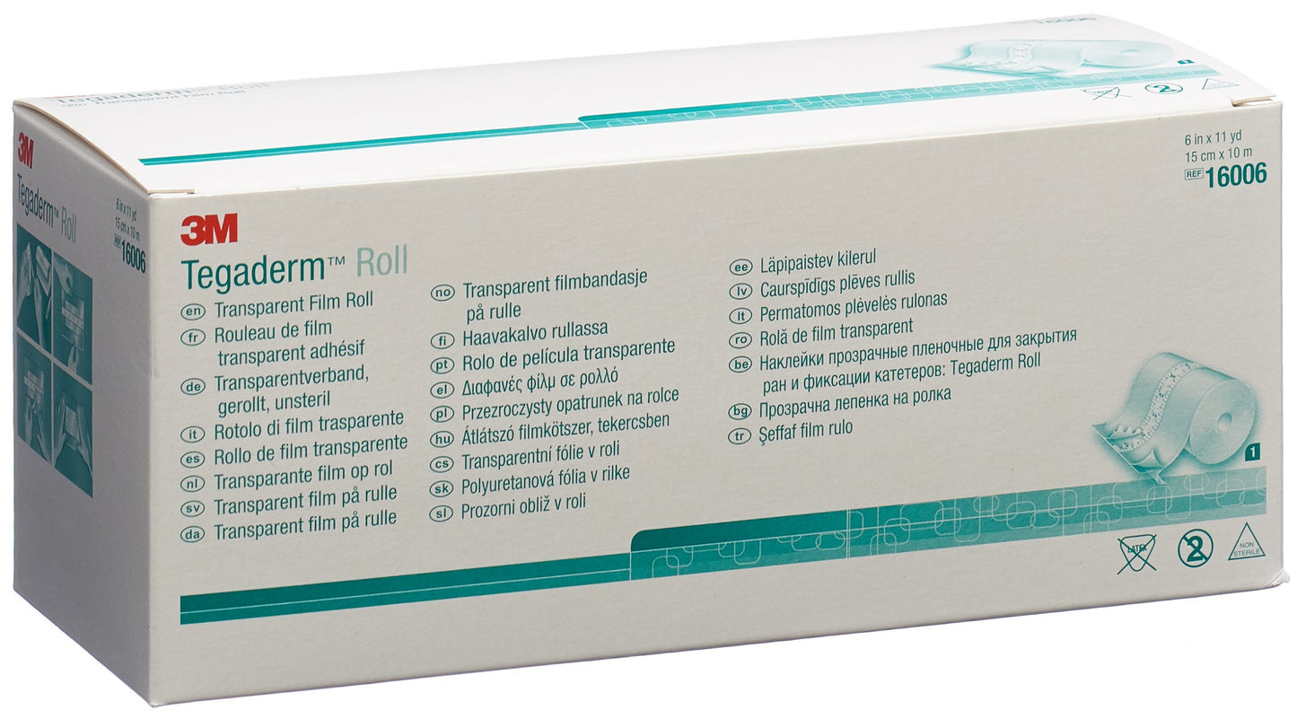 3M TEGADERM ROLL Wundverband 15cmx10m transp