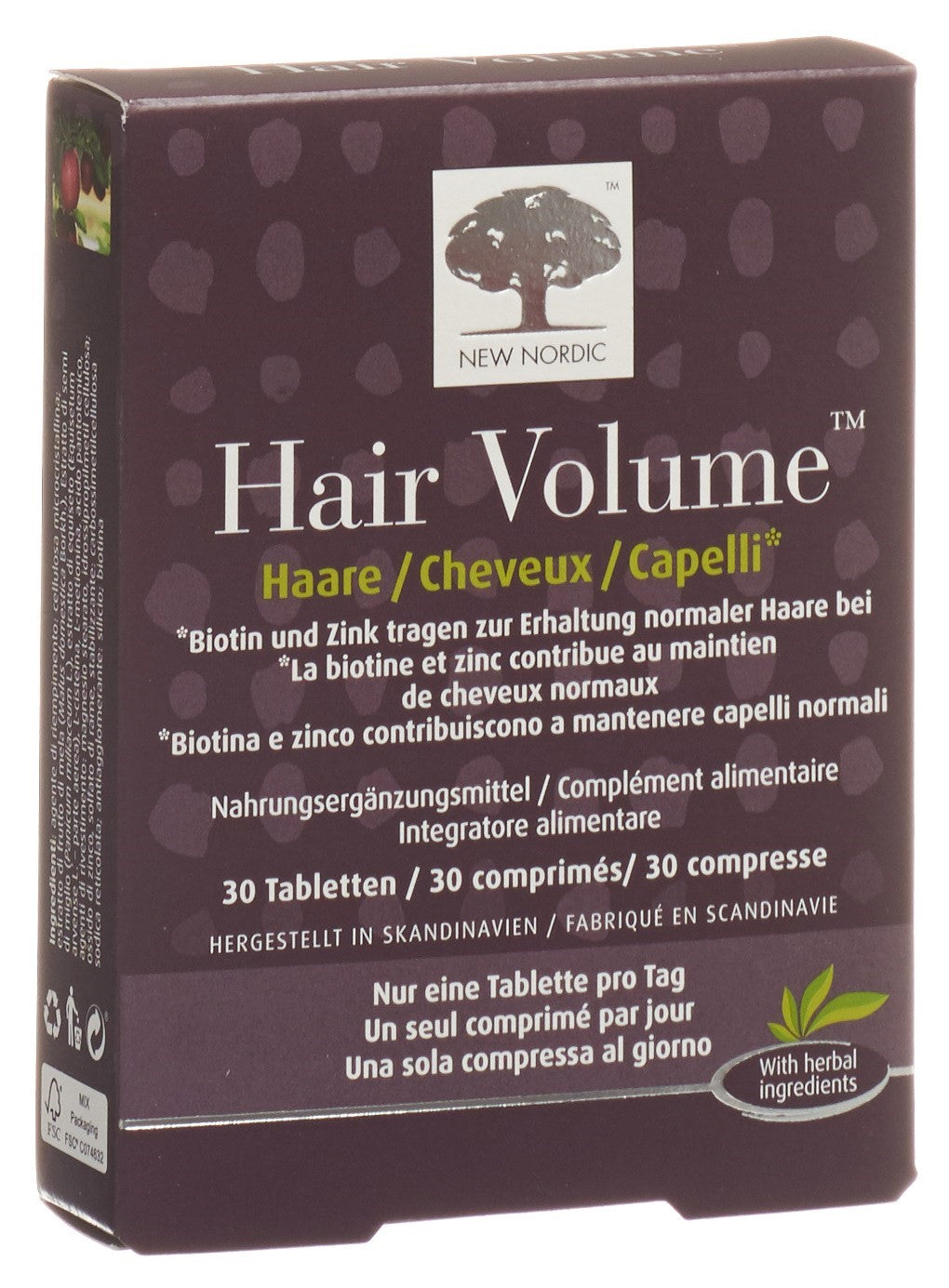 NEW NORDIC Hair Volume Tabl