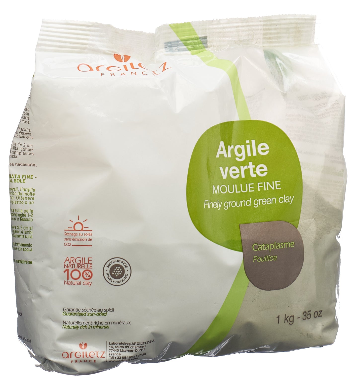 ARGILETZ Heilerde grün Plv fein gemahlen