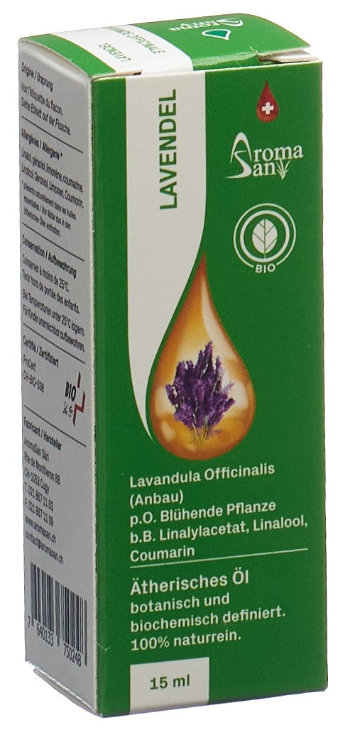 AROMASAN Lavendel Äth/Öl in Schachtel Bio