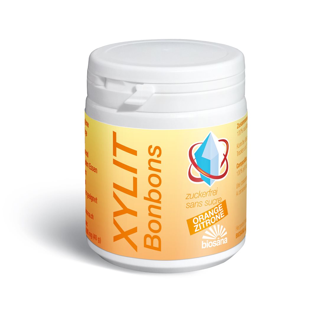 BIOSANA Xylit Bonbons Orange/Zitrone