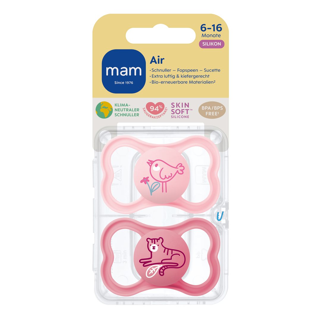 MAM Air Nuggi 6-16m pink/pink