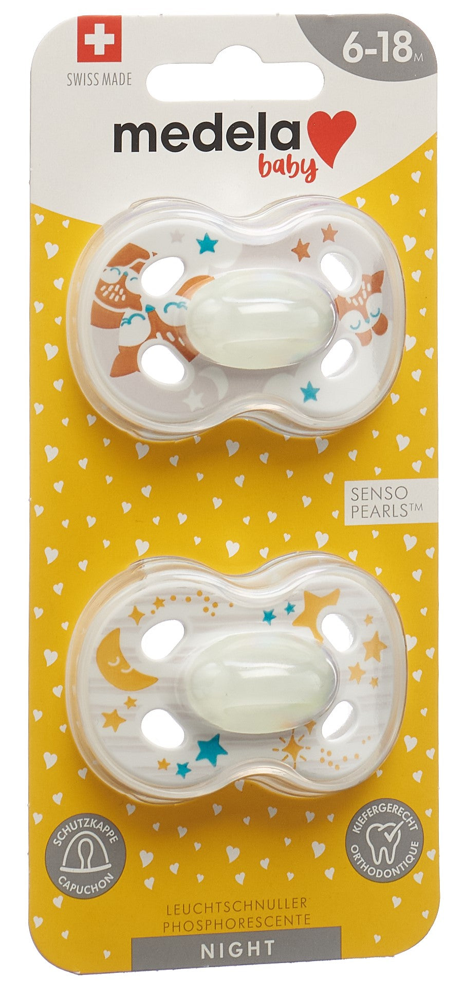 MEDELA Baby Nuggi Night&Night 6-18 Animals