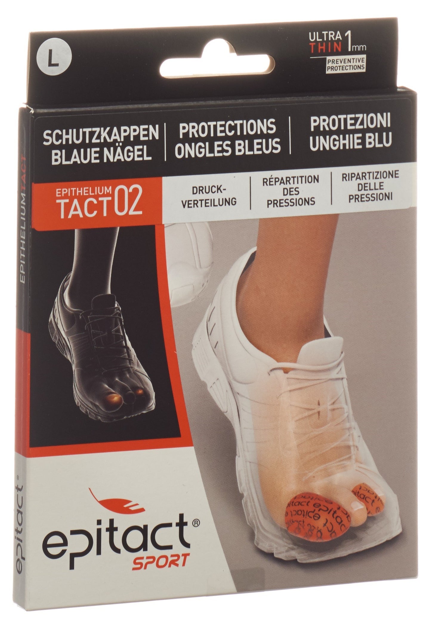 EPITACT SPORT Zehenschutz blaue Näg L 34mm