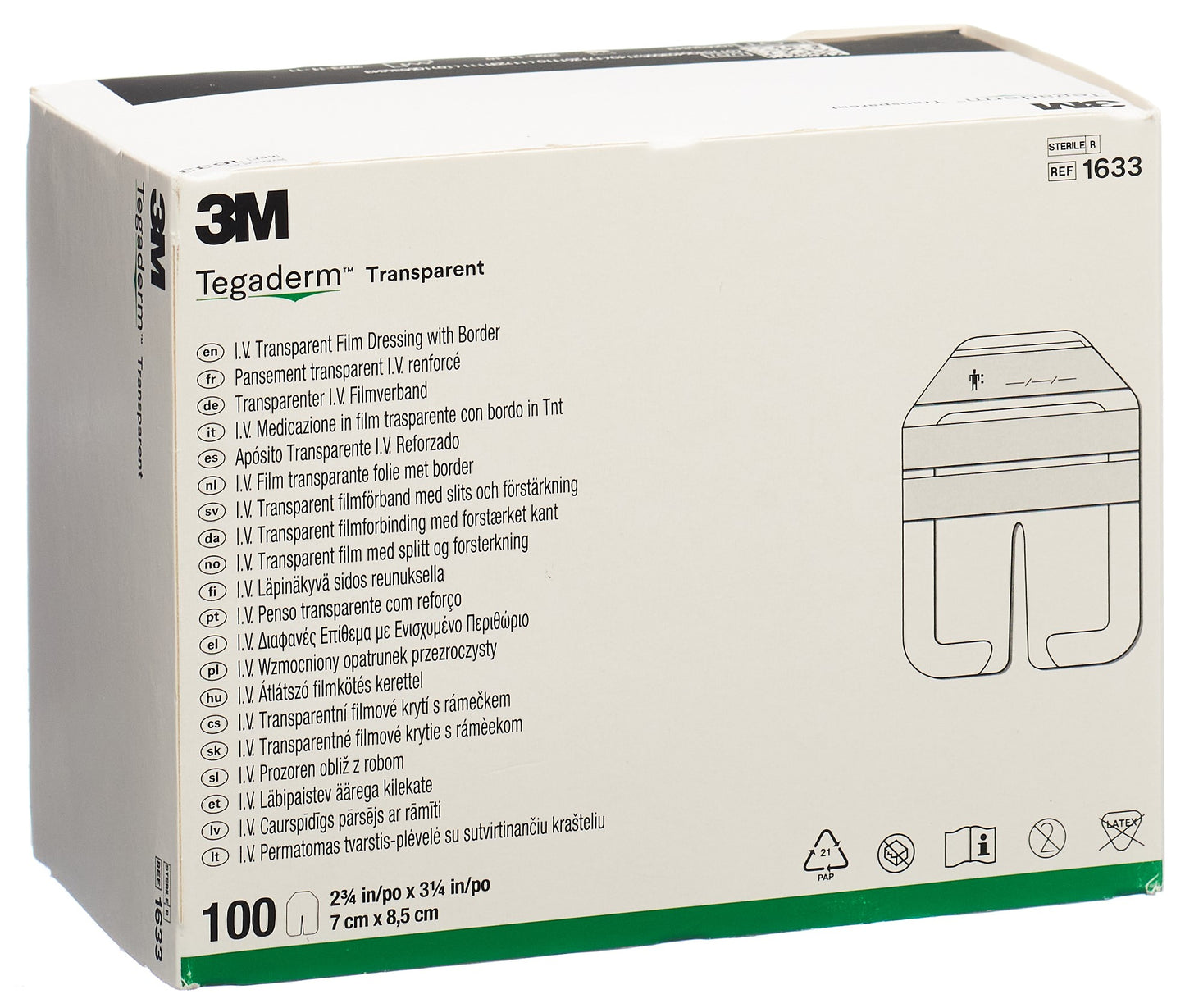 3M TEGADERM IV für Katheter 7x8.5cm neu
