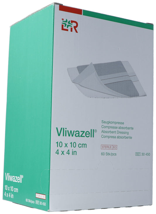 VLIWAZELL Saugkompresse 10x10cm steril