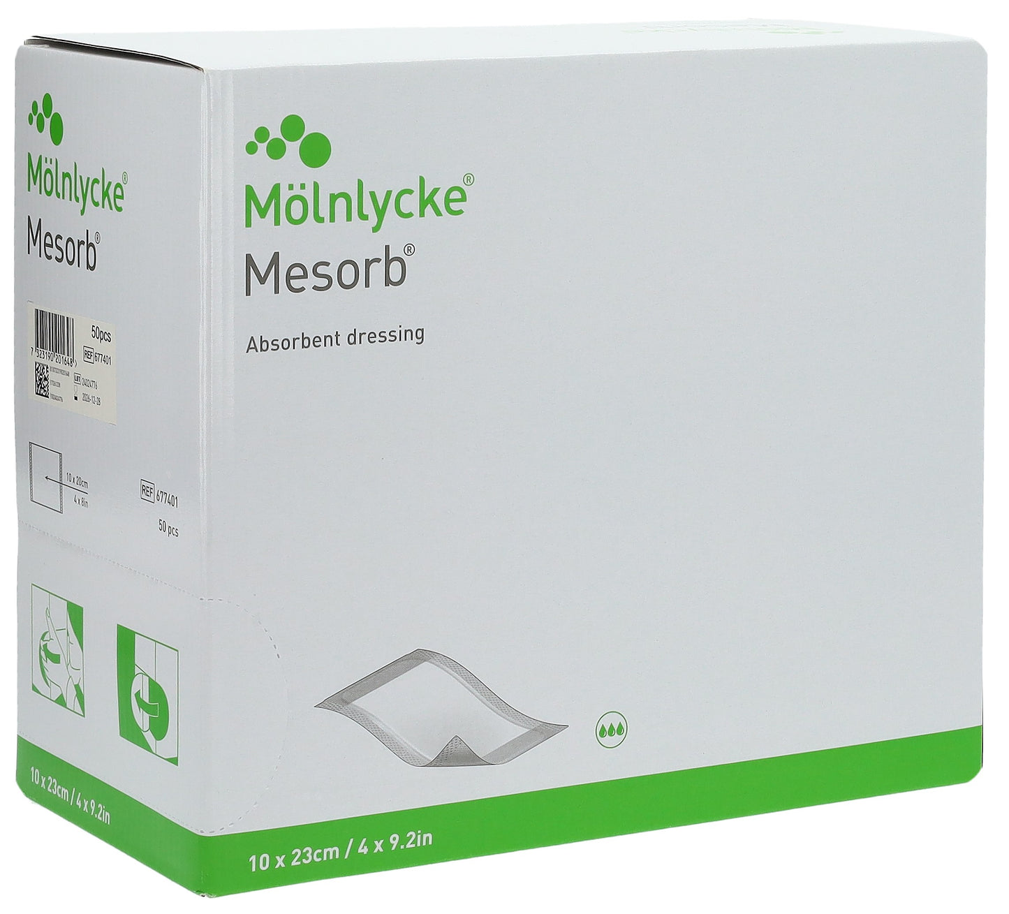 MESORB Absorbier Saugverband 10x23cm steril