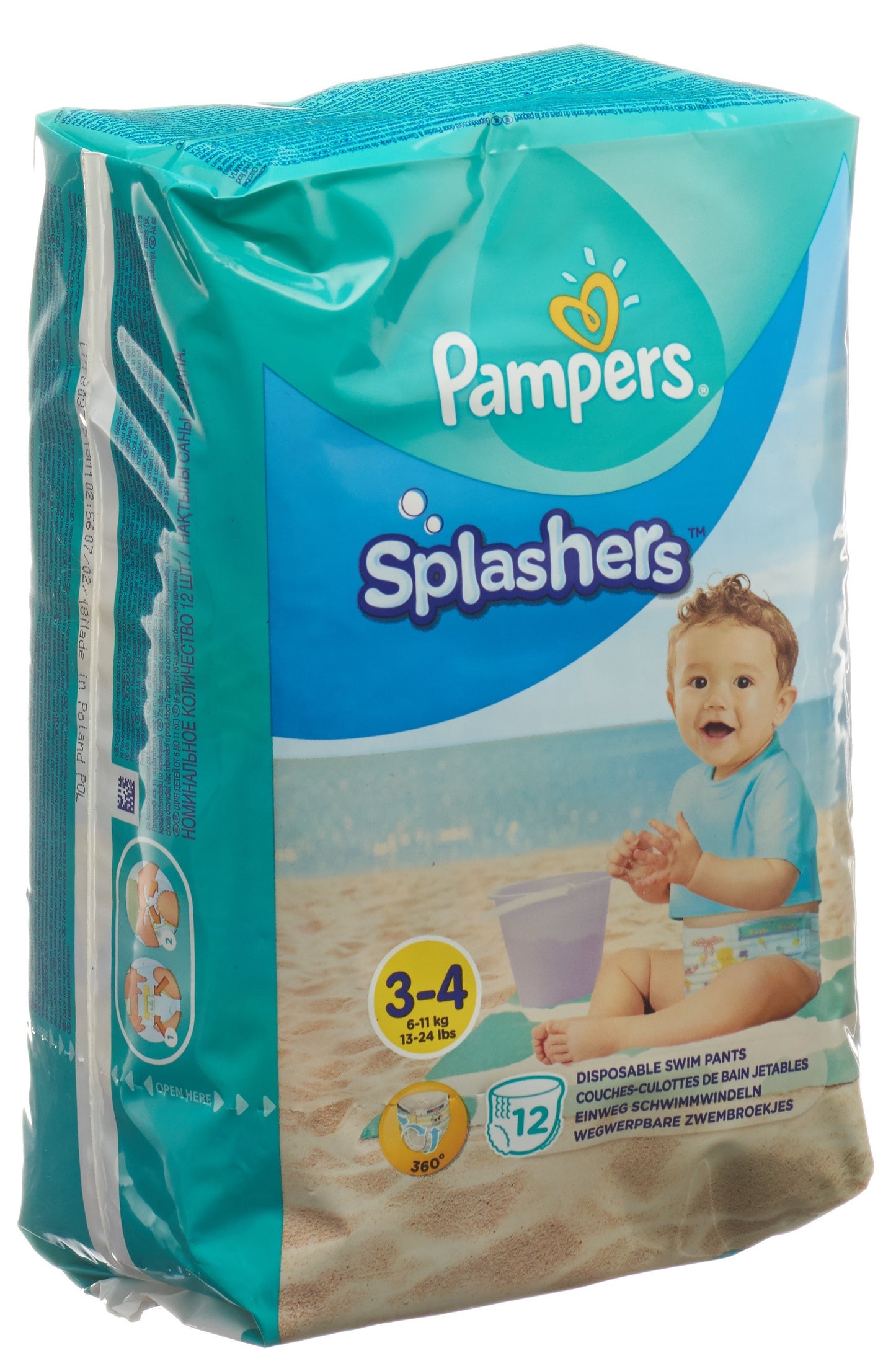 PAMPERS Splashers Gr3-4 Tragepack
