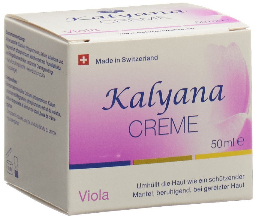 KALYANA 14 Creme mit Viola