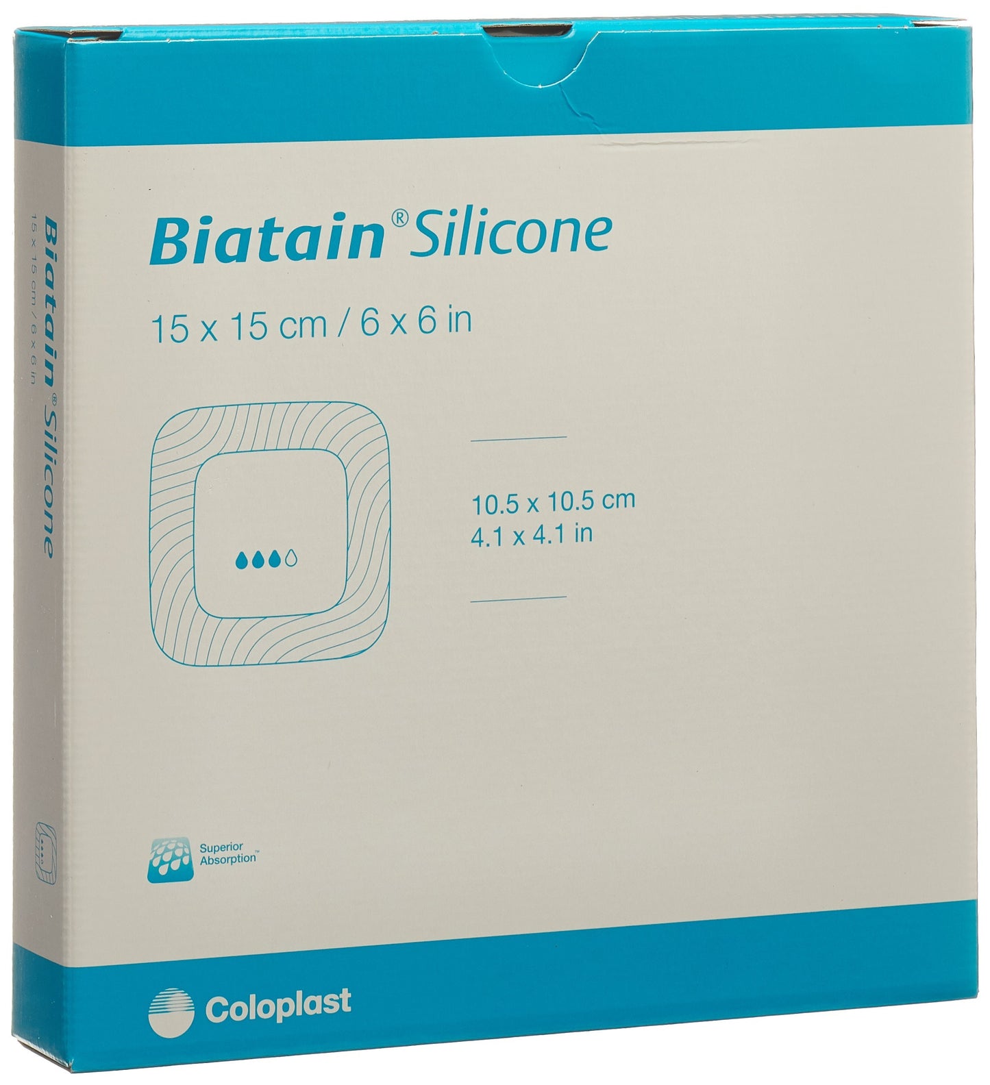 BIATAIN Silicone Schaumv 15x15cm selbsth