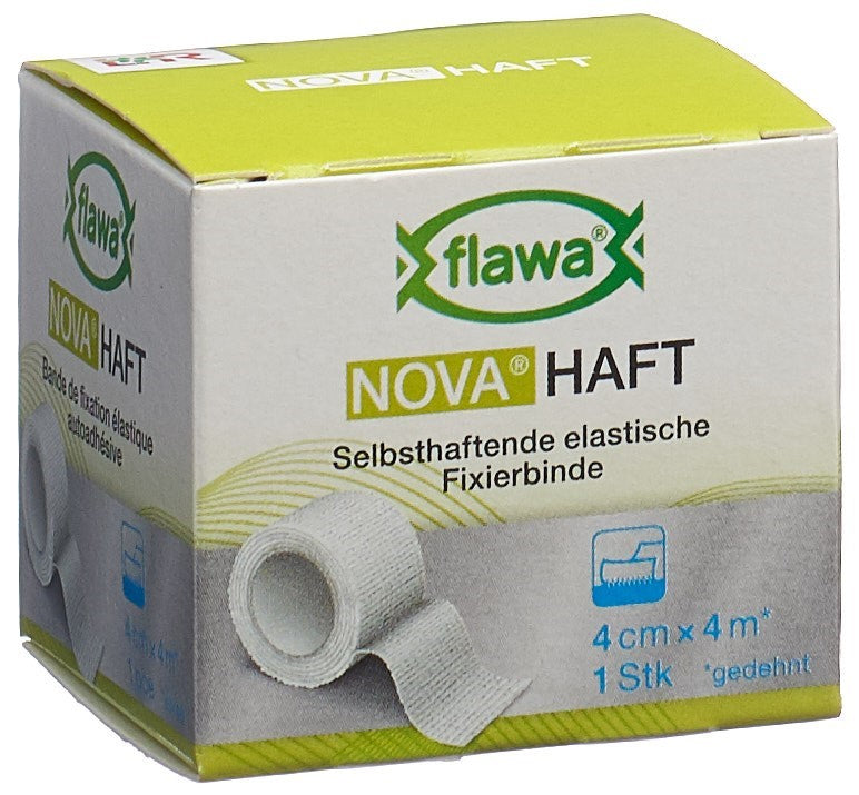 FLAWA NOVA Haft kohäsive Gazebinde 4cmx4m