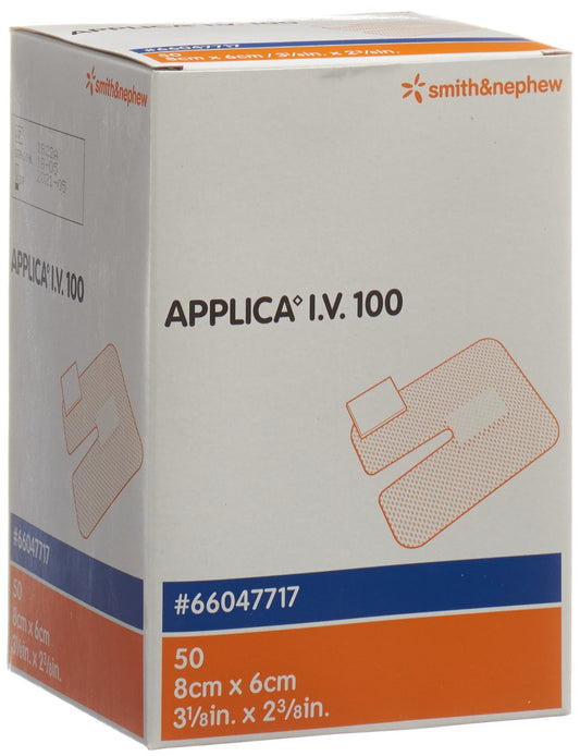 APPLICA i.v.100 Kanülenfix 8x6cm m Polster