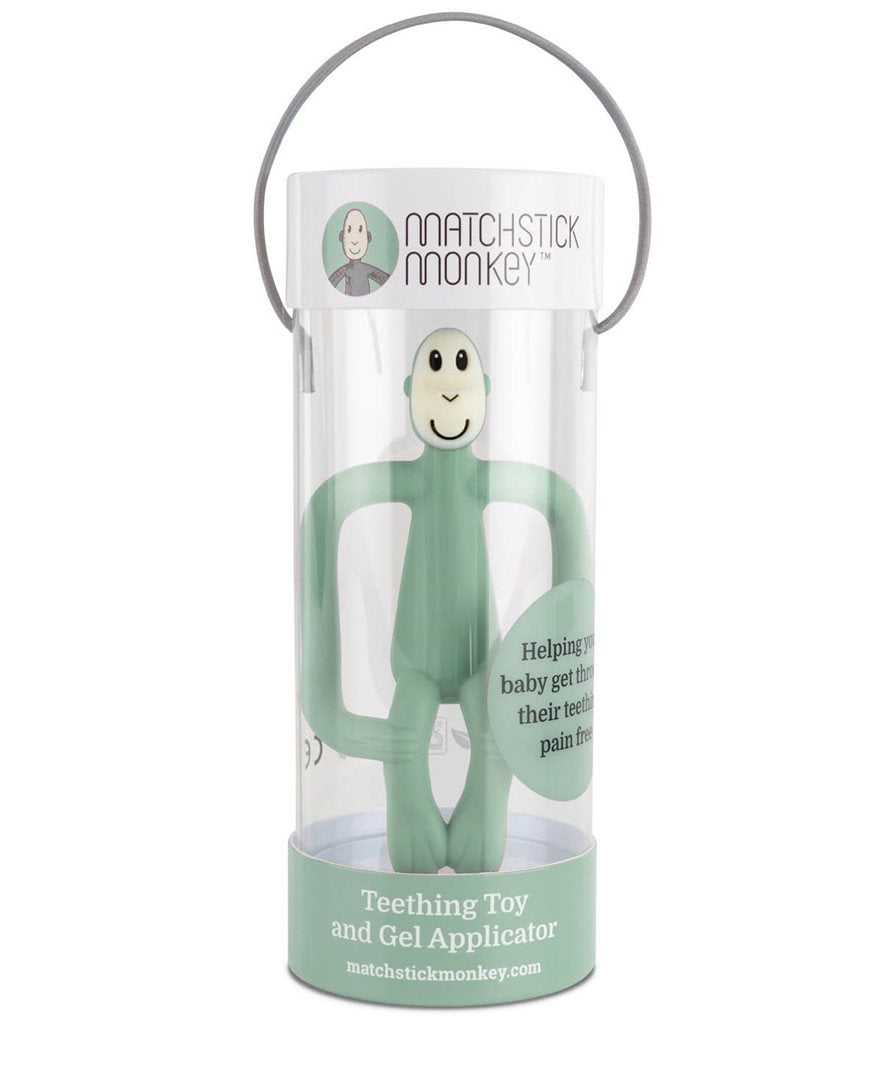 MATCHSTICK MONKEY Teething Toy mint green