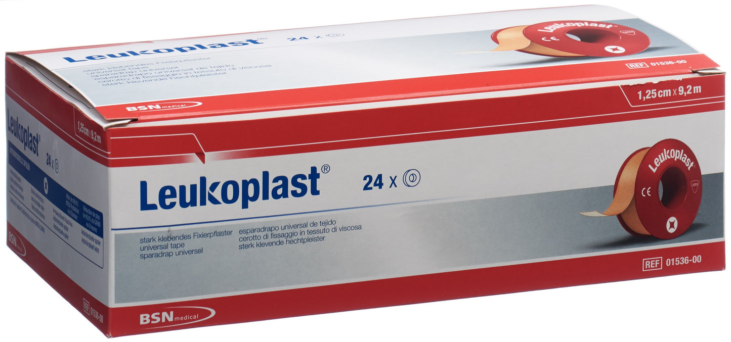 LEUKOPLAST Fixierpfla 9.2mx1.25cm hf o Ring