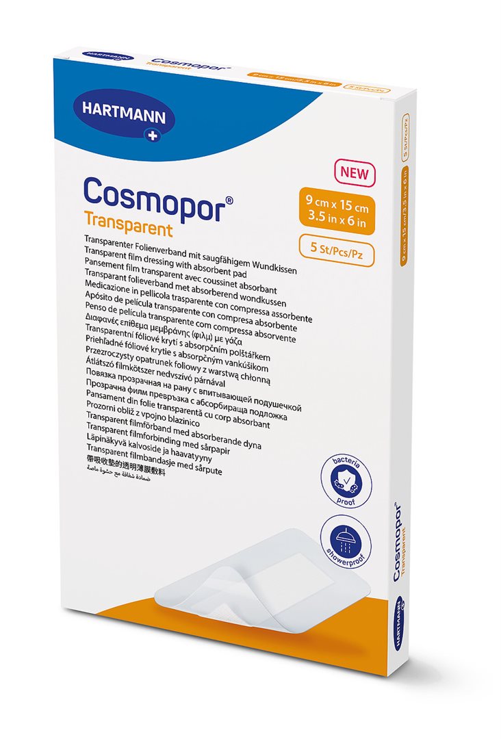 COSMOPOR transparent 9x15cm steril