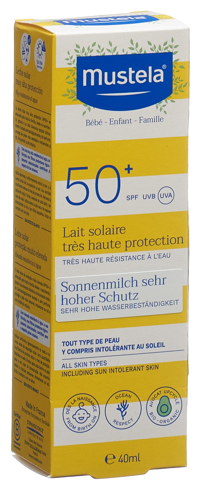 MUSTELA Sonnenschutz Sonnenmilch LSF50+