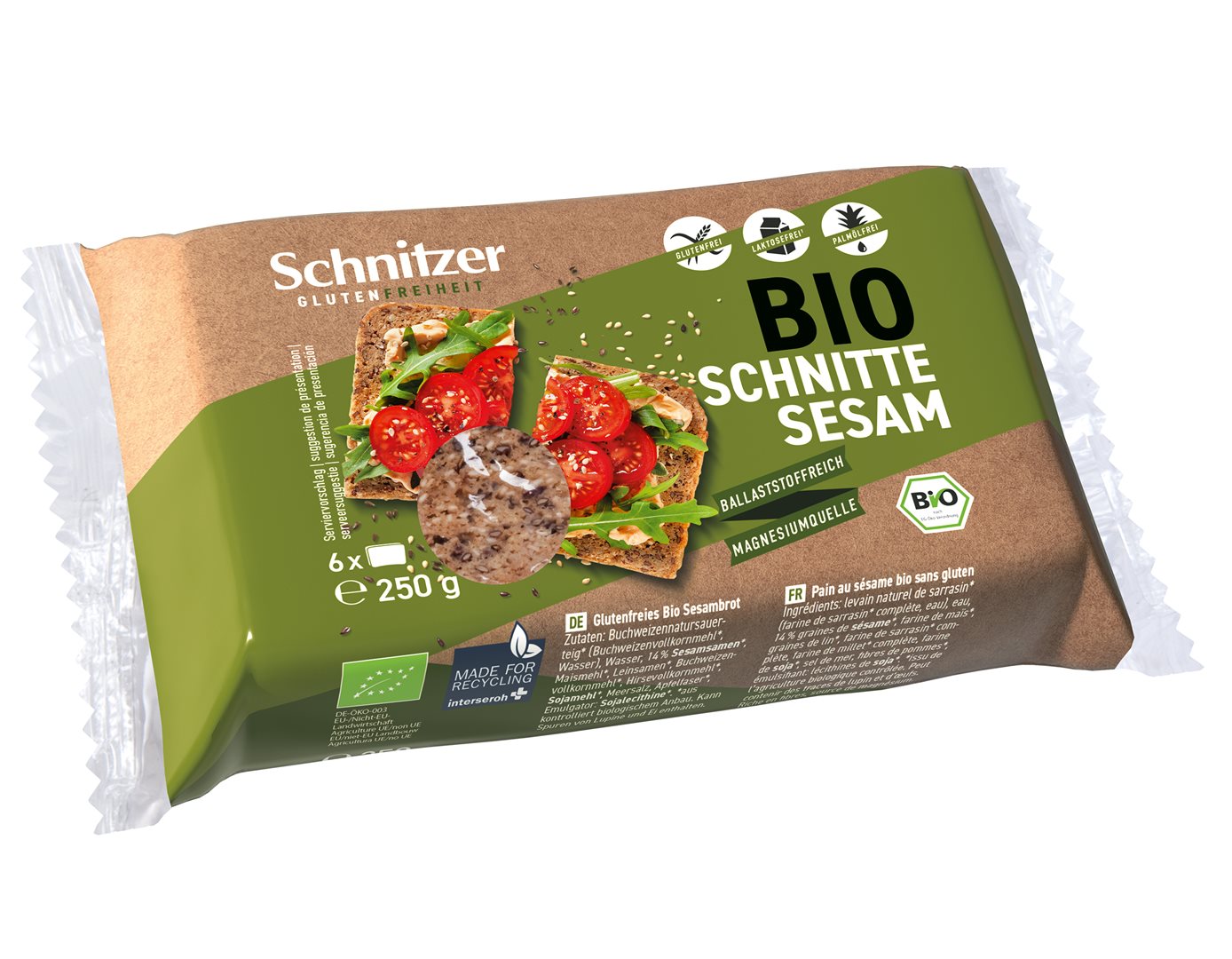 SCHNITZER Bio Sesam Schnittbrot
