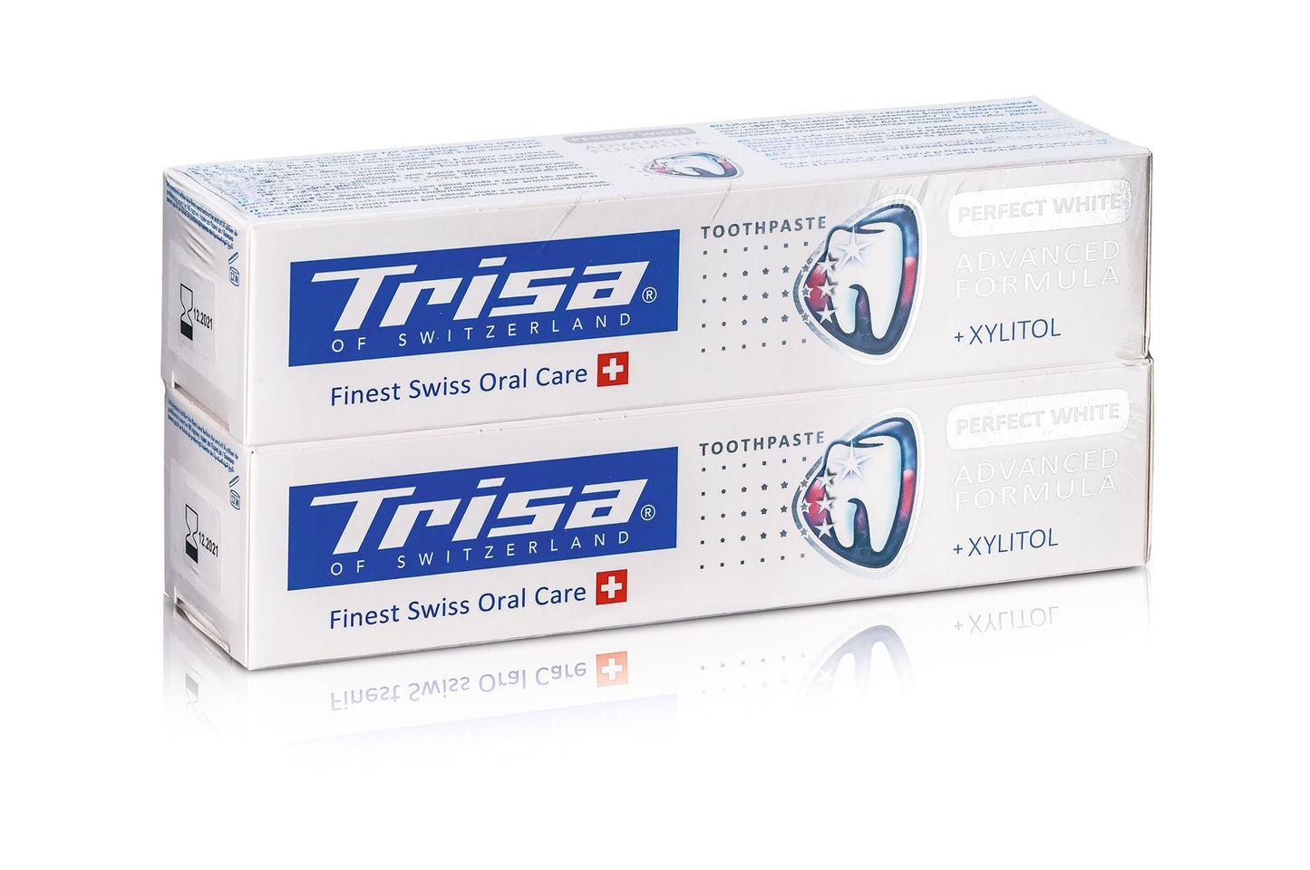 TRISA Zahnpasta Pure White Swi Her DUO